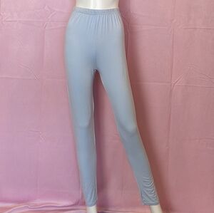 Boohoo Light Blue Elastic Waist Pull On Jersey Lounge Leggings size 8